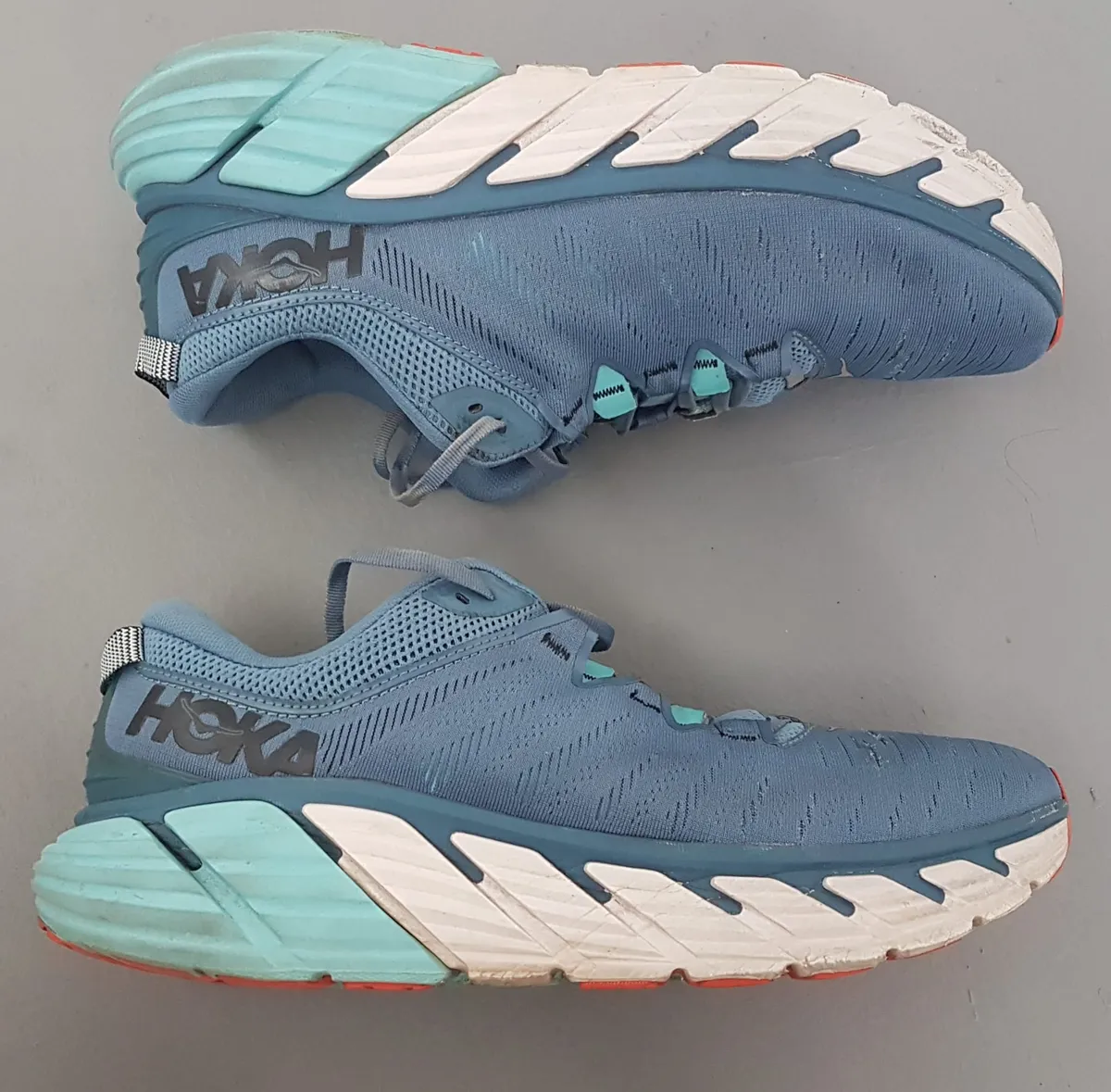 HOKKA Original HOKA Designer Sneakers, GAVIOTA 3 Model, Cool Teal Blue Running Shoes Cosmopolitan, HOKA ONE ONE, France, US12D, UK 11.5, EUR 46 2/3, JP 30, Timeless Appeal, Urban Style, Pop Culture, Geek, Sophistication, Streetwise - Photo 5