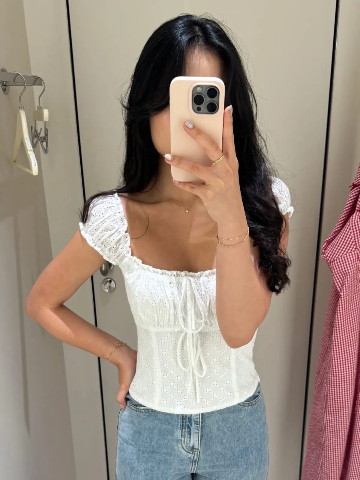 Lovet Romy Padded Eyelet Top White S (Vivo Exclusive)
