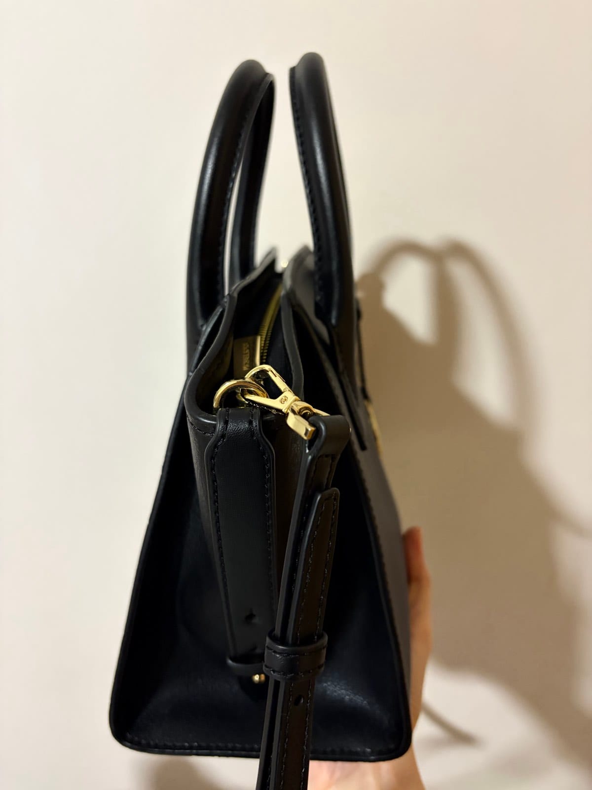 Michael Kors Michael Kors Avril Small Leather Top Zip Satchel - Black - Photo 4