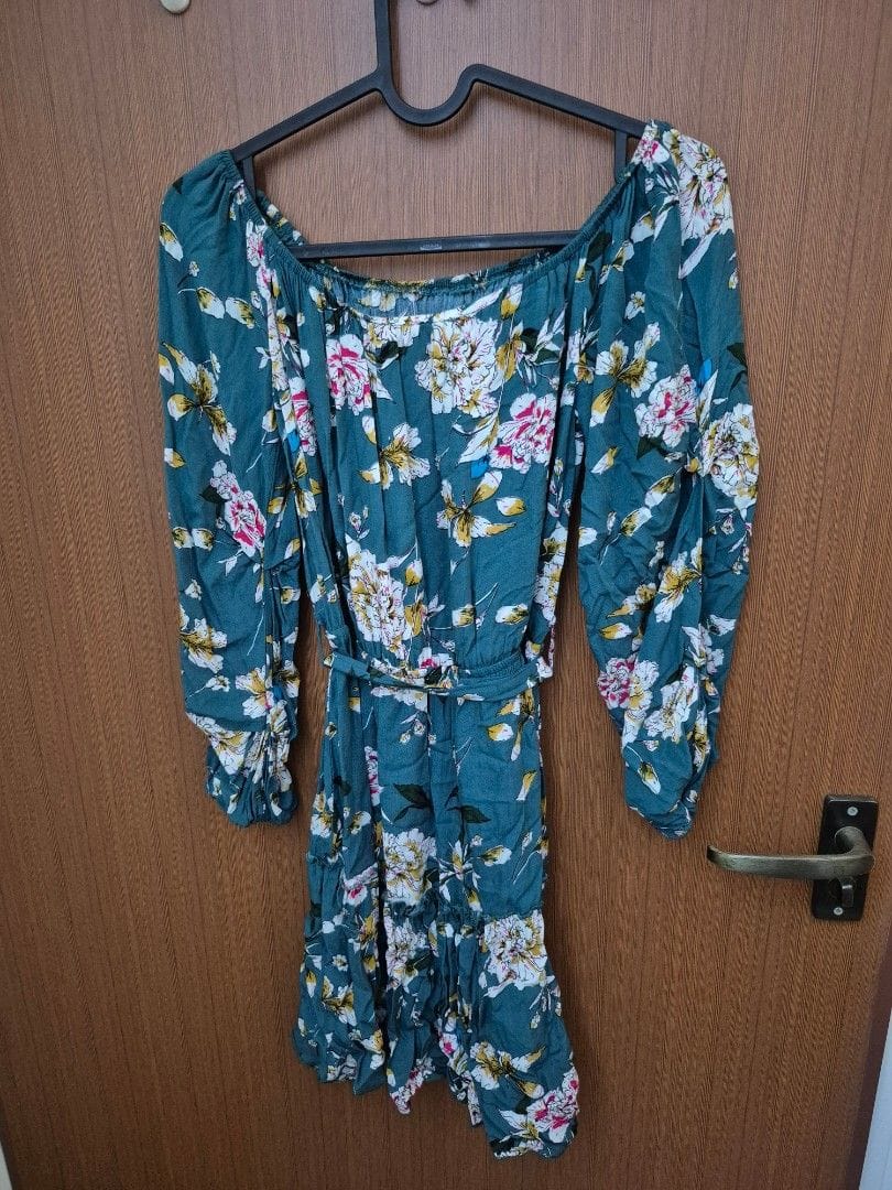 Parisian Floral Dress with Tie Waist - UK 8