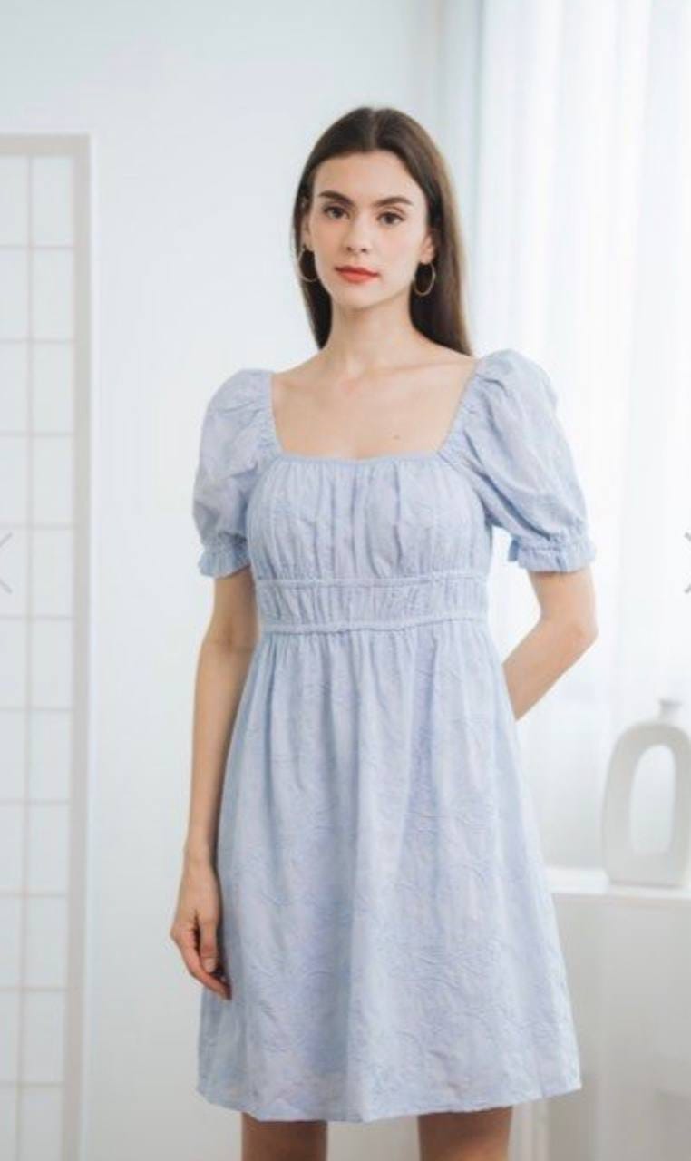 The Stage Walk TSW Sydney Embroidery Dress - Powder Blue - Photo 3