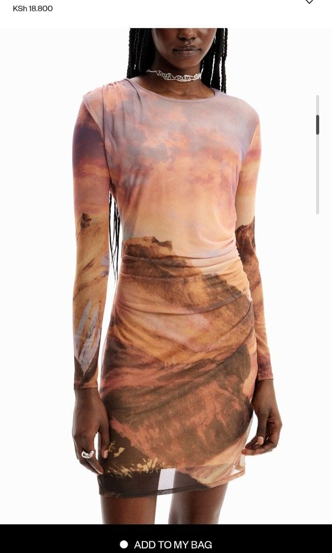 Desigual Desigual Slim Fit Landscape Mini Dress (Long Sleeve Vibes!) - Photo 3