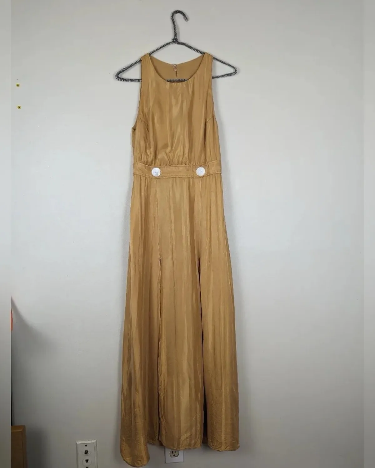 Shona joy Shona Joy Split Skirt Midi Dress in Saffron size UK10 - Photo 4