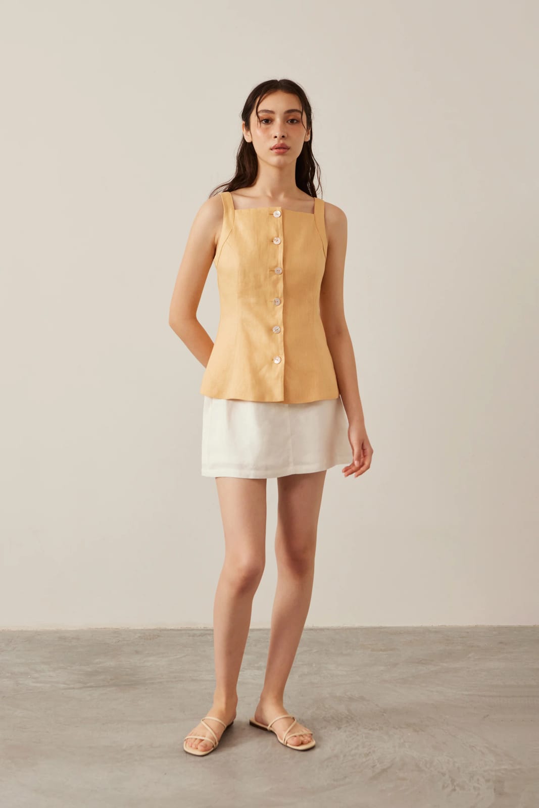 Our Second Nature OSN Tailored Linen Vest