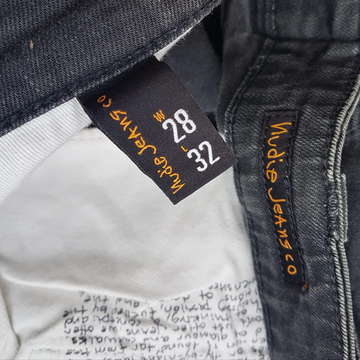 Nudies Original NUDIES Denim Jeans, Black Work Pants, Size 28, Cool Bottoms, Organic Model, made with Love, Straight Cut, Skinny, Urban Style, Elegant, Cosmopolitan, Stylish Trousers, Sophistication, Streetwise, Pop Culture, Timeless Appeal, Everyday Fashion - Photo 6