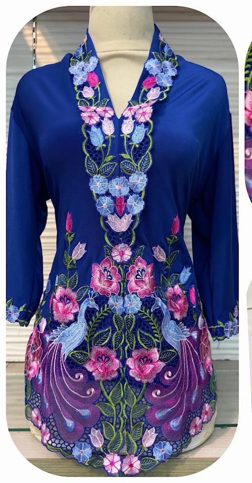 Kebaya Embroidered Peacock - Photo 2