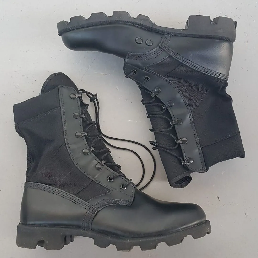 WP Original WP Boots, Black Leather Boots, US 8, UK 7, EU 41, Vintage Tactical Boots, High Top Safety Shoes, Waterproof, Cosmopolitan, Retro Heavy-Duty Boots, Sophistication, High Performance, Foot Protection, All Terrains, Hiking, Trekking, Adventures - Photo 2
