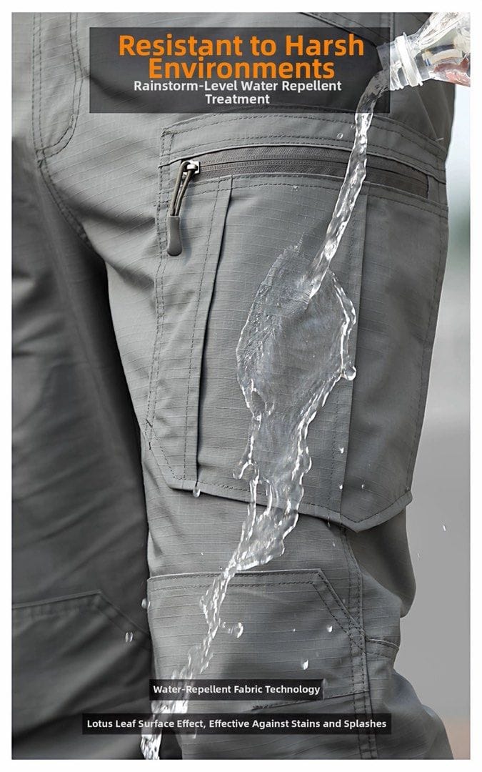 iX10 Tactical Cargo Pants - Water Repellent, Multi-Pocket - Photo 8