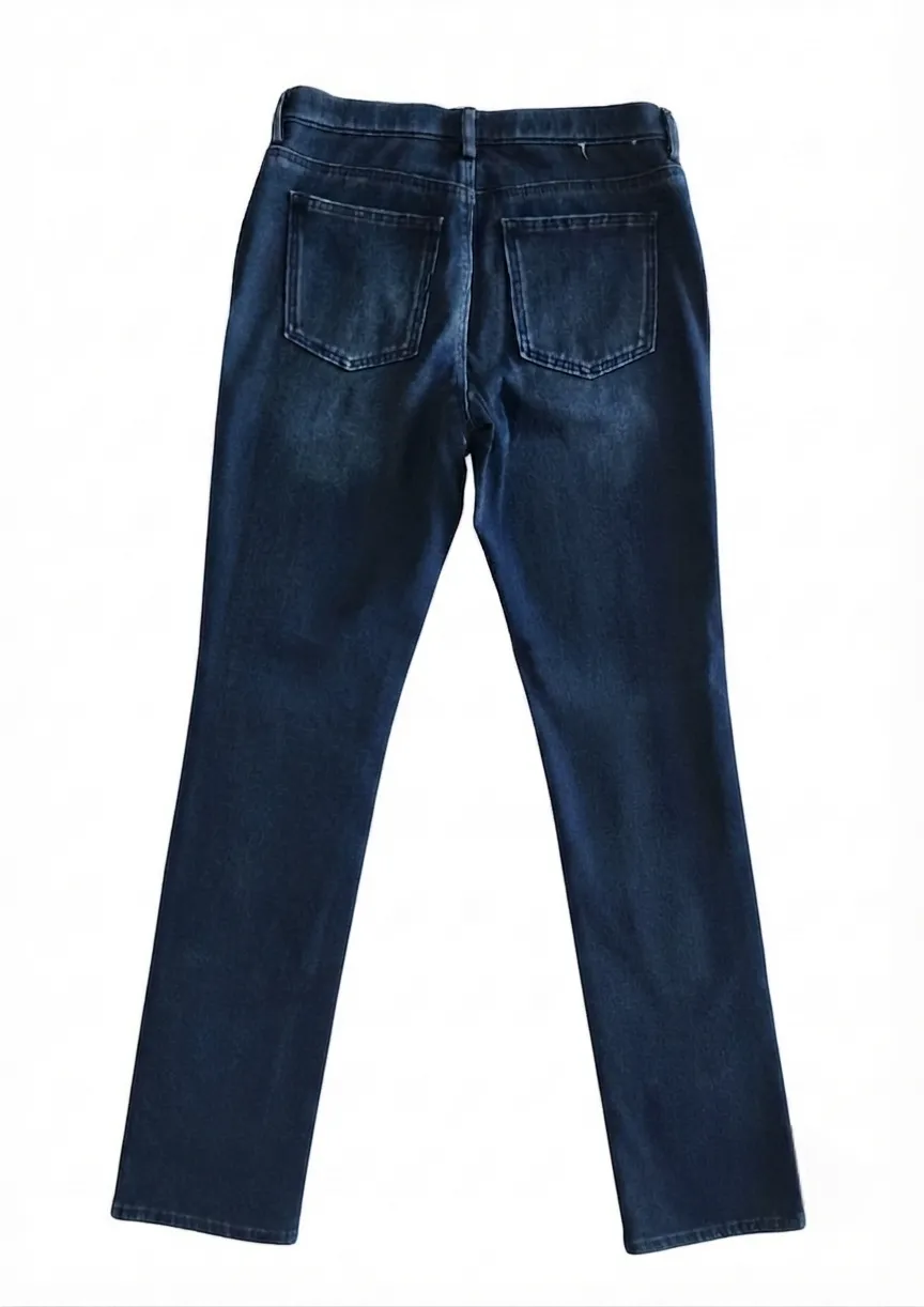 Uniqlo Uniqlo Women Dark Wash Dark Blue Denim Jeans Pants Jeggings (Size M) - Photo 2