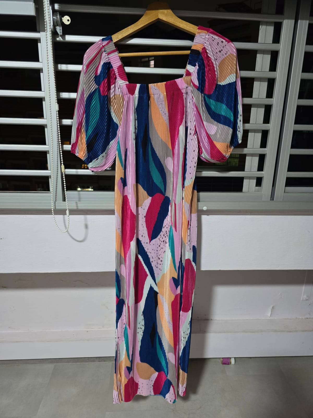 Funky Multicolour Pleated Dress