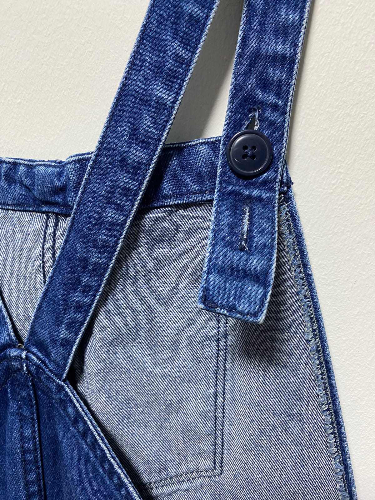 Zara ZARA TRF/Trafaluc Denim Buttoned Dress Dungarees With Pockets (M) - Photo 4