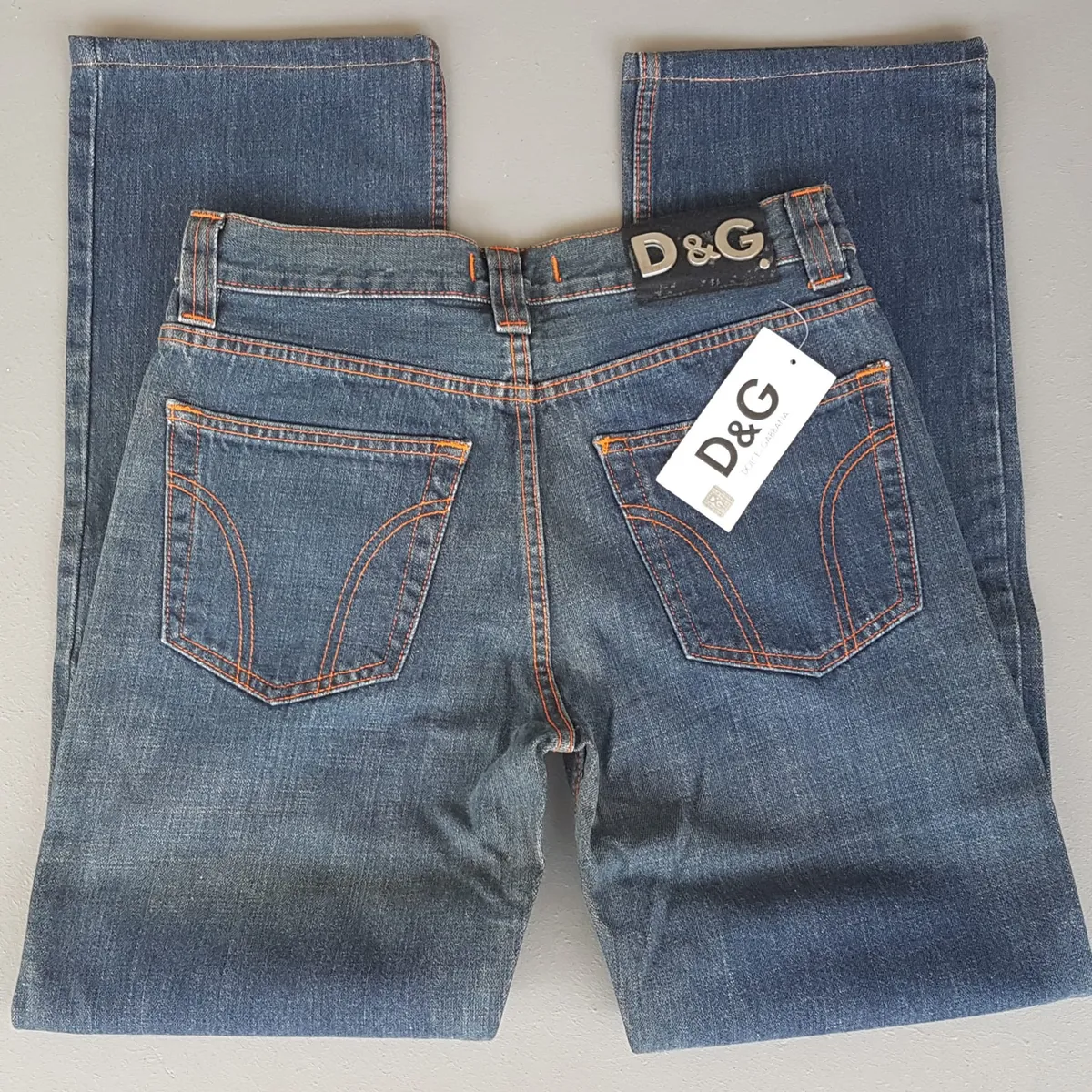 DOLCE & GABBANA Retro DOLCE & GABBANA Denim Jeans, Made in ITALY, Versatile D&G Bootcut Flare Bottoms, Cosmopolitan, ITALIAN Designer Wear, New with Tag, Sophistication, Nostalgic Appeal, Vintage Pants, Timeless Classic, Luxury Living, Cult Street Fashion - Photo 5