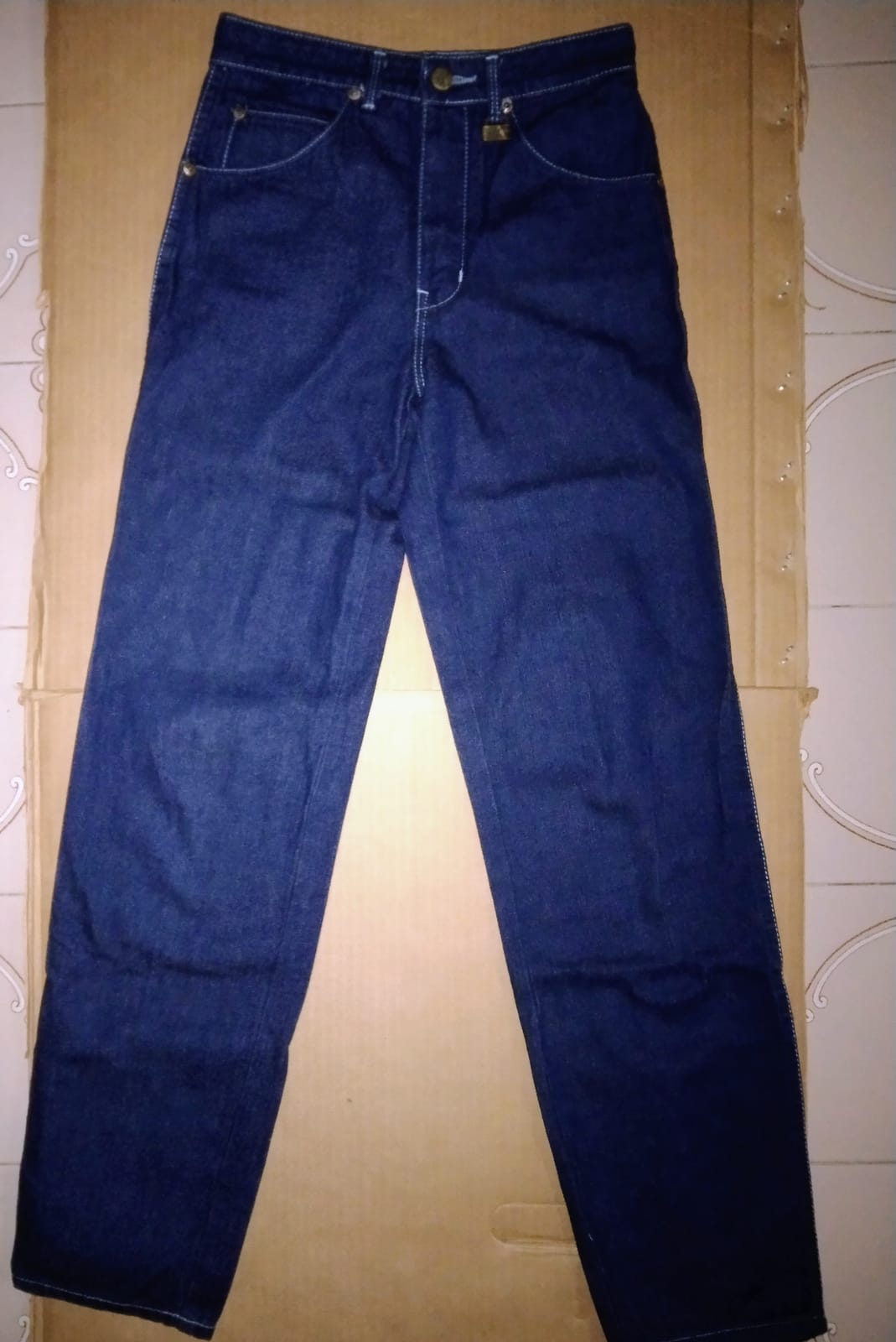 Classic Dark Blue Denim Jeans