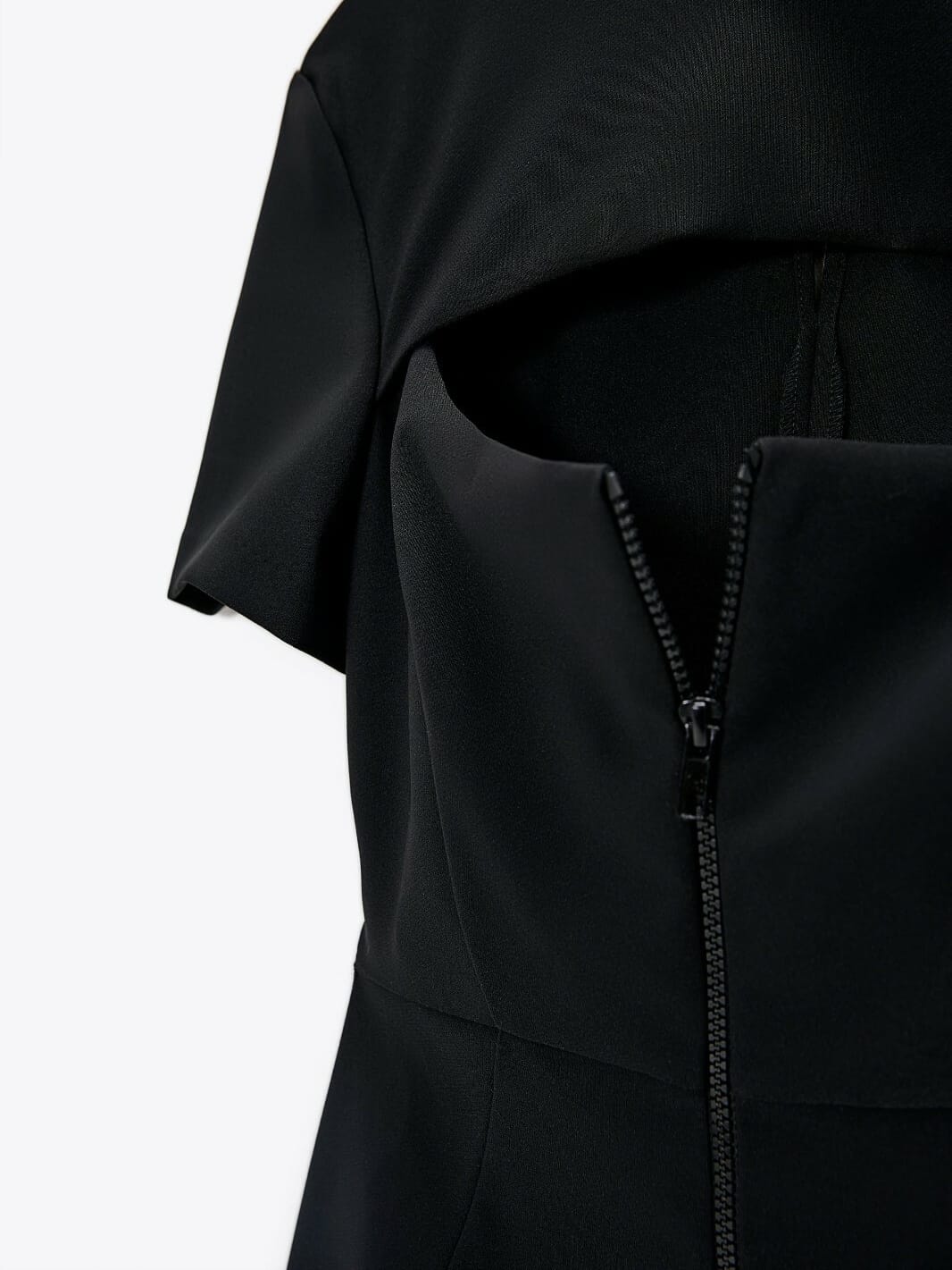 Zara ZARA Black Cut Out and Zip Detail Dress (M) - Photo 8