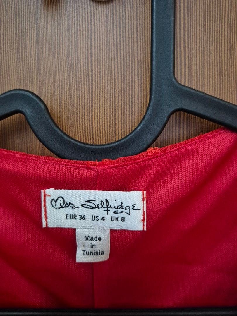 Miss Selfridge Miss Selfridge Red Midi Dress - UK 8 - Photo 2