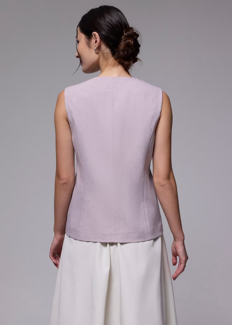 Love, Bonito Love Bonito Relaxed V-neck Vest - Photo 5