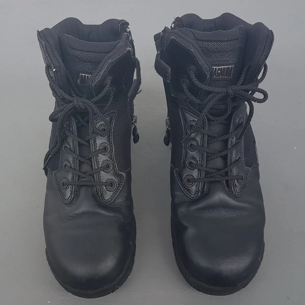 MAGNUM Retro MAGNUM 2020 Combat Zipper Boots, STEALTH Force 6.0 Wide, Tactical Boots, US 10, UK 9, EUR 43, Waterproof, High Top Safety Boots, Black Leather Shoes, Better Foot Protection, All Terrains Training, Hiking, Trekking, Traveler, Backpackers - Photo 10
