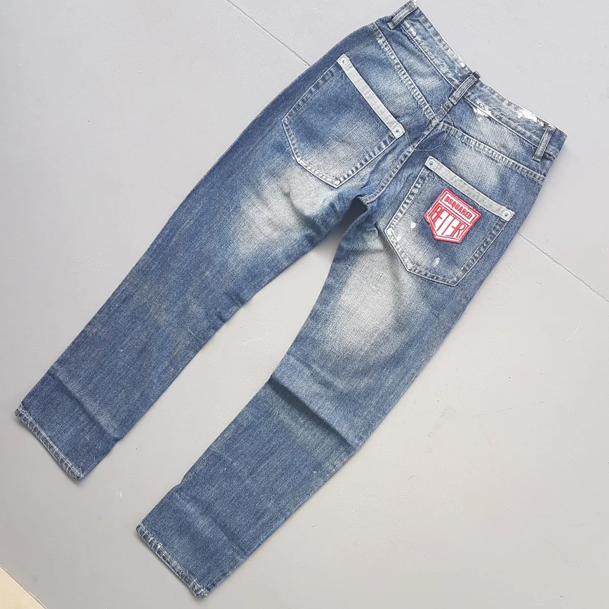 Dsquared² Retro Dsquared² Denim Jeans, Made in ITALY, Exquisite D2 Bootcut Jeans, Dsquared² Patchwork, Size 30 Bottoms, Haute Couture, New with Tag, Cosmopolitan, Designer Wear, Sophistication, Vintage Pants, Timeless Classic, Luxury Living, Cult Street Fashion - Photo 8