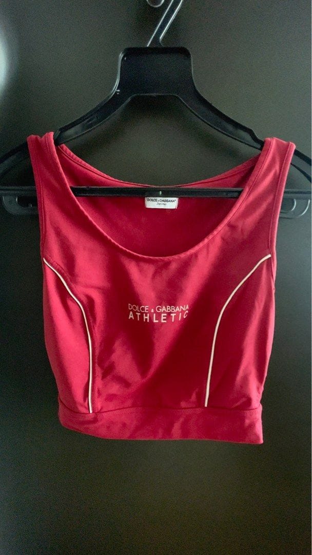 Dolce & Gabbana Dolce & Gabbana Red Athletic Crop Top
