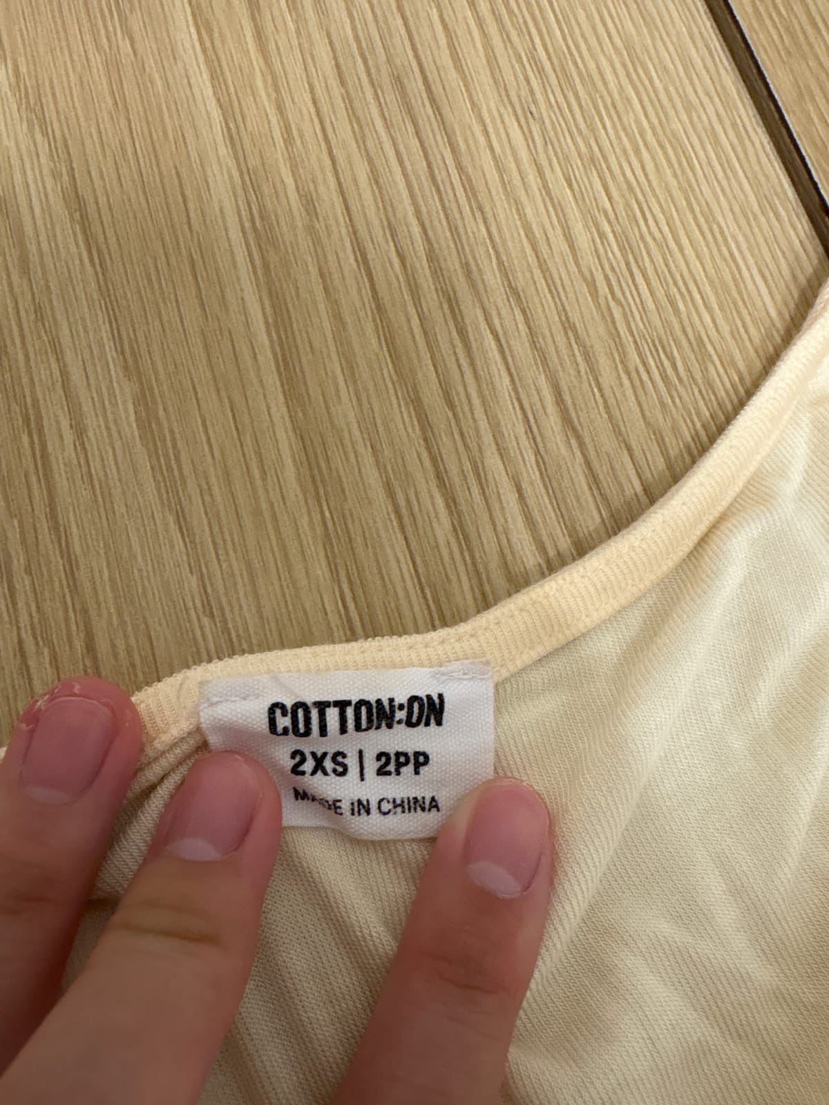Cotton On Basic Beige Cotton On Square Neck Tee - Photo 2