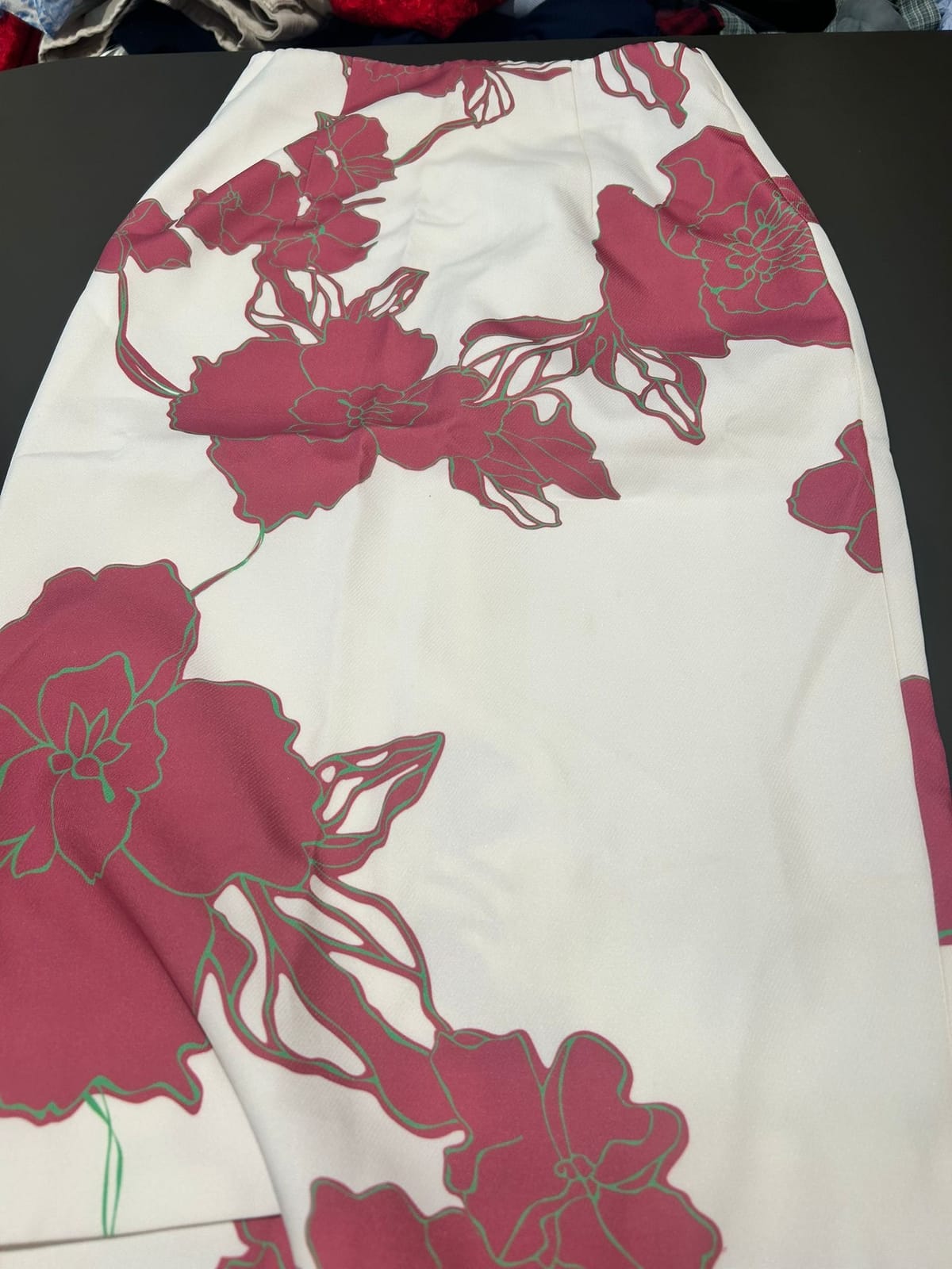 Floral Print Pencil Skirt