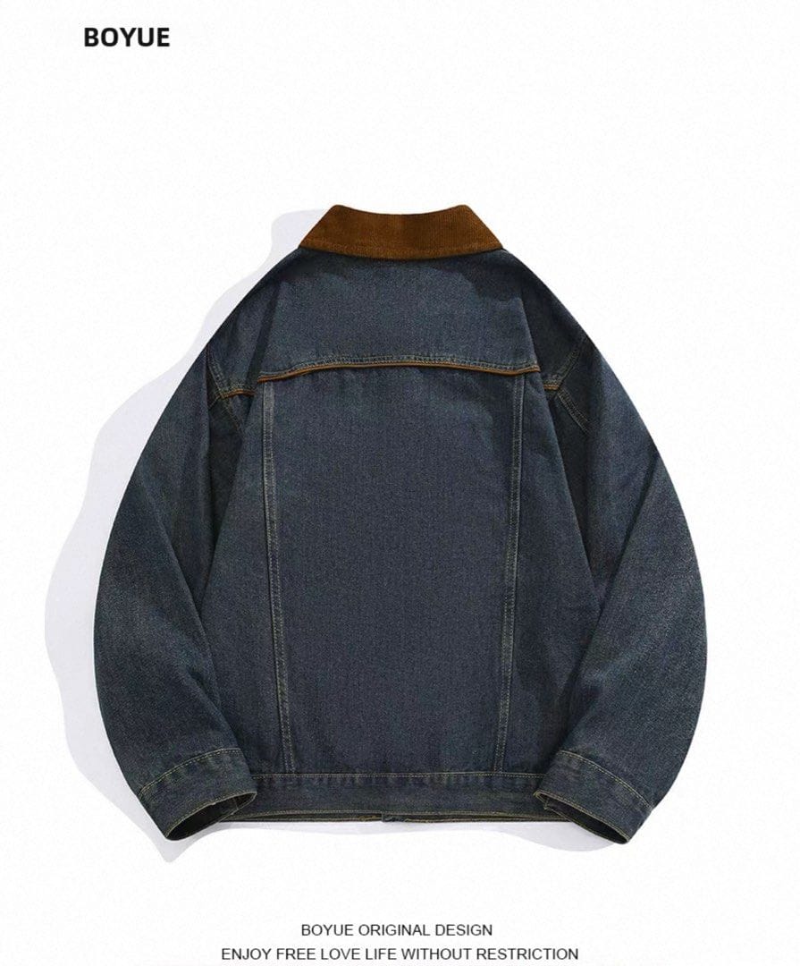 Boyu Retro Denim Jacket Spliced Vibes🔥 - Photo 2