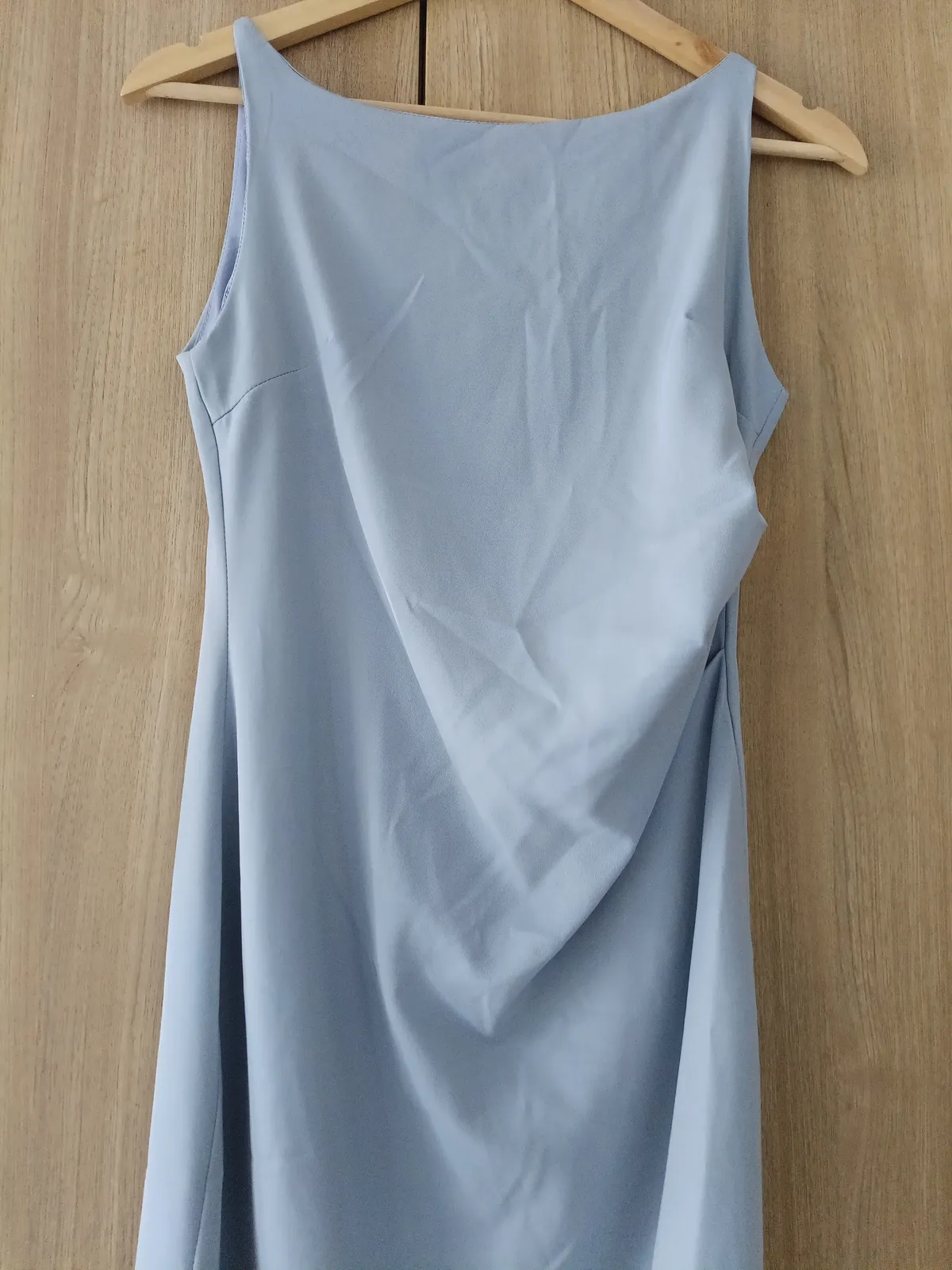 Nil Elegant Sky Blue Midi Dress - Photo 2