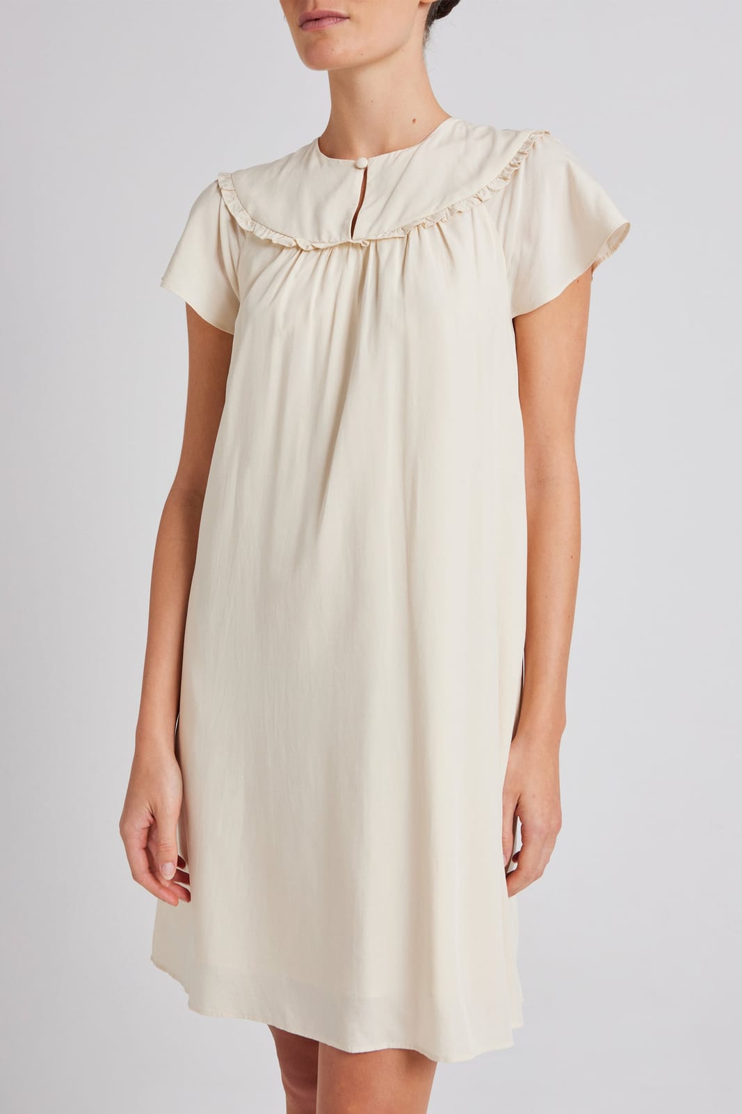 Our Second Nature Our Second Nature Ruffle Collar Shift Dress - Photo 2