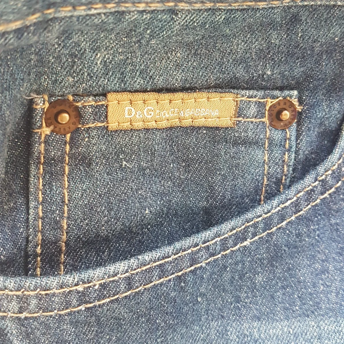 Dolce Gabbana Retro DOLCE & GABBANA Denim Jeans, Made in ITALY, Exquisite D&G Bootcut Jeans, Cool D&G Patches, Size 30 Flare Bottoms, Cosmopolitan, ITALIAN Designer Wear, Sophistication, Nostalgic, Vintage Pants, Timeless Classic, Luxury Living, Cult Street Fashion - Photo 8
