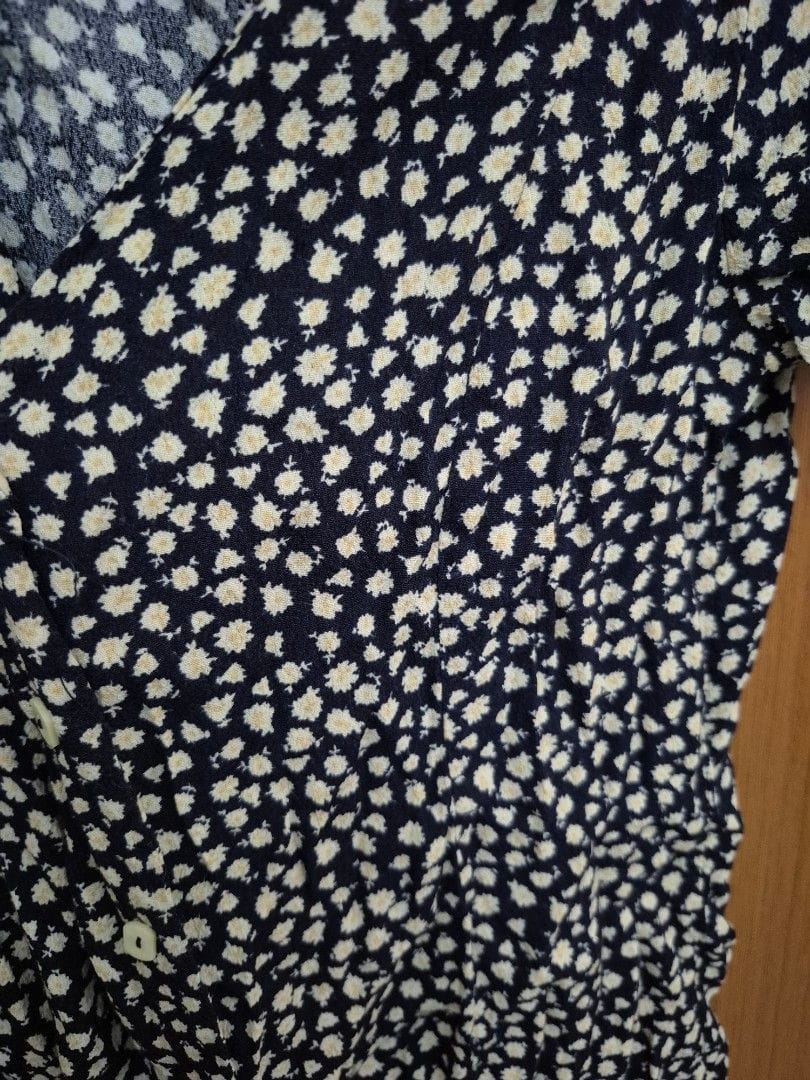 Mango Mango Floral Navy Top & Skirt Set - XS, Super Cute! - Photo 5