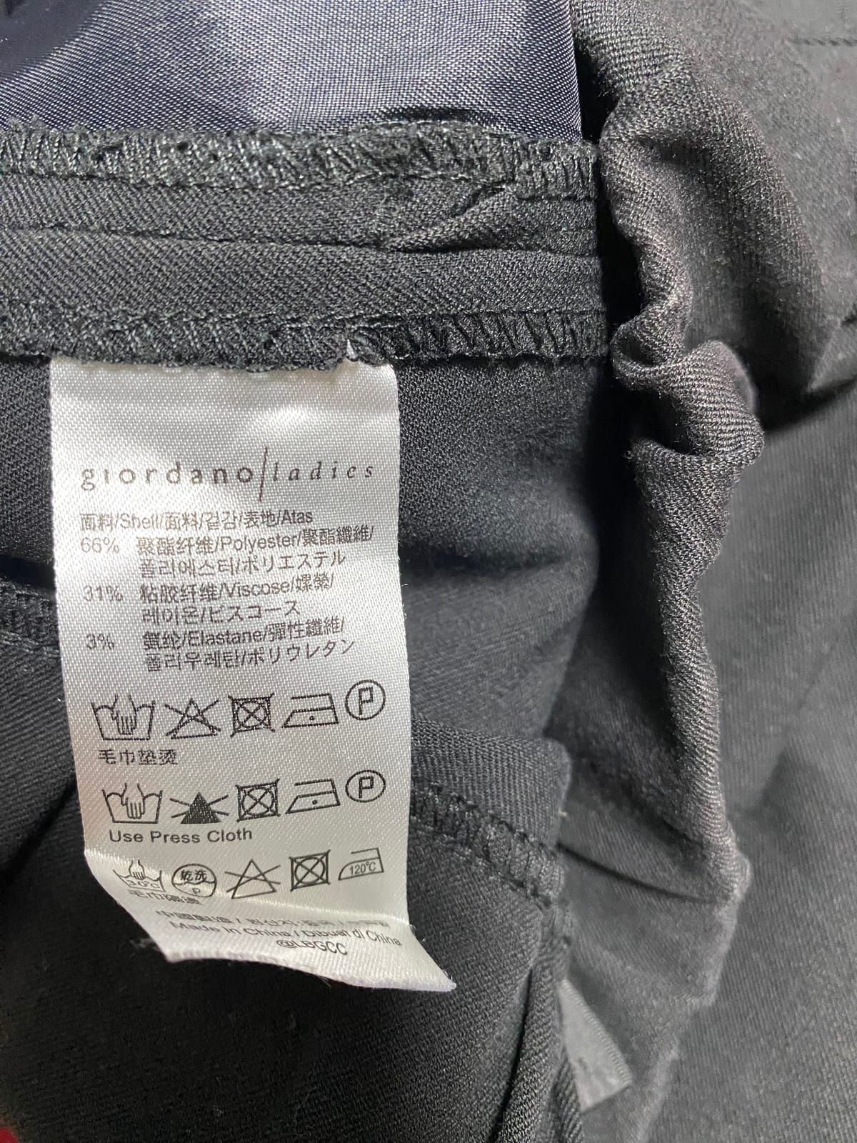 Giordano Ladies GIORDANO LADIES Black Bermudas / Culottes With Pockets (M-L) - Photo 6