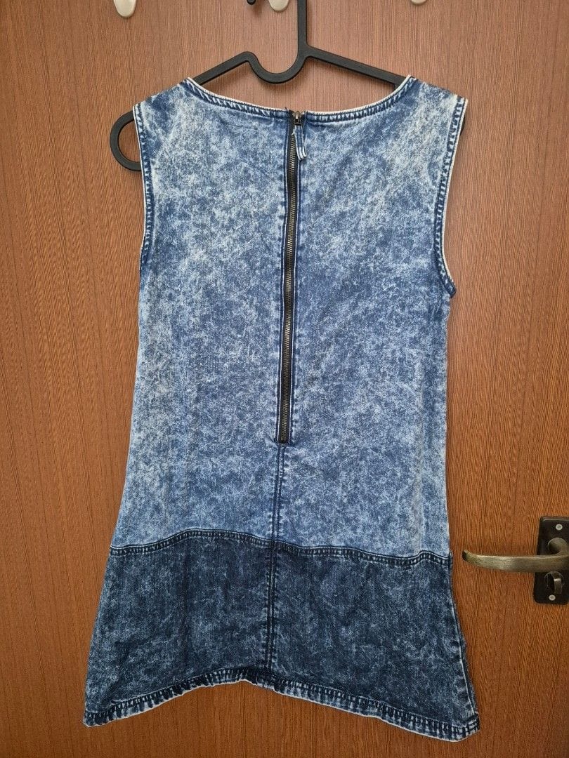 Bellfield Bellfield Acid Wash Denim Dress - Size S/UK 8 - Photo 2