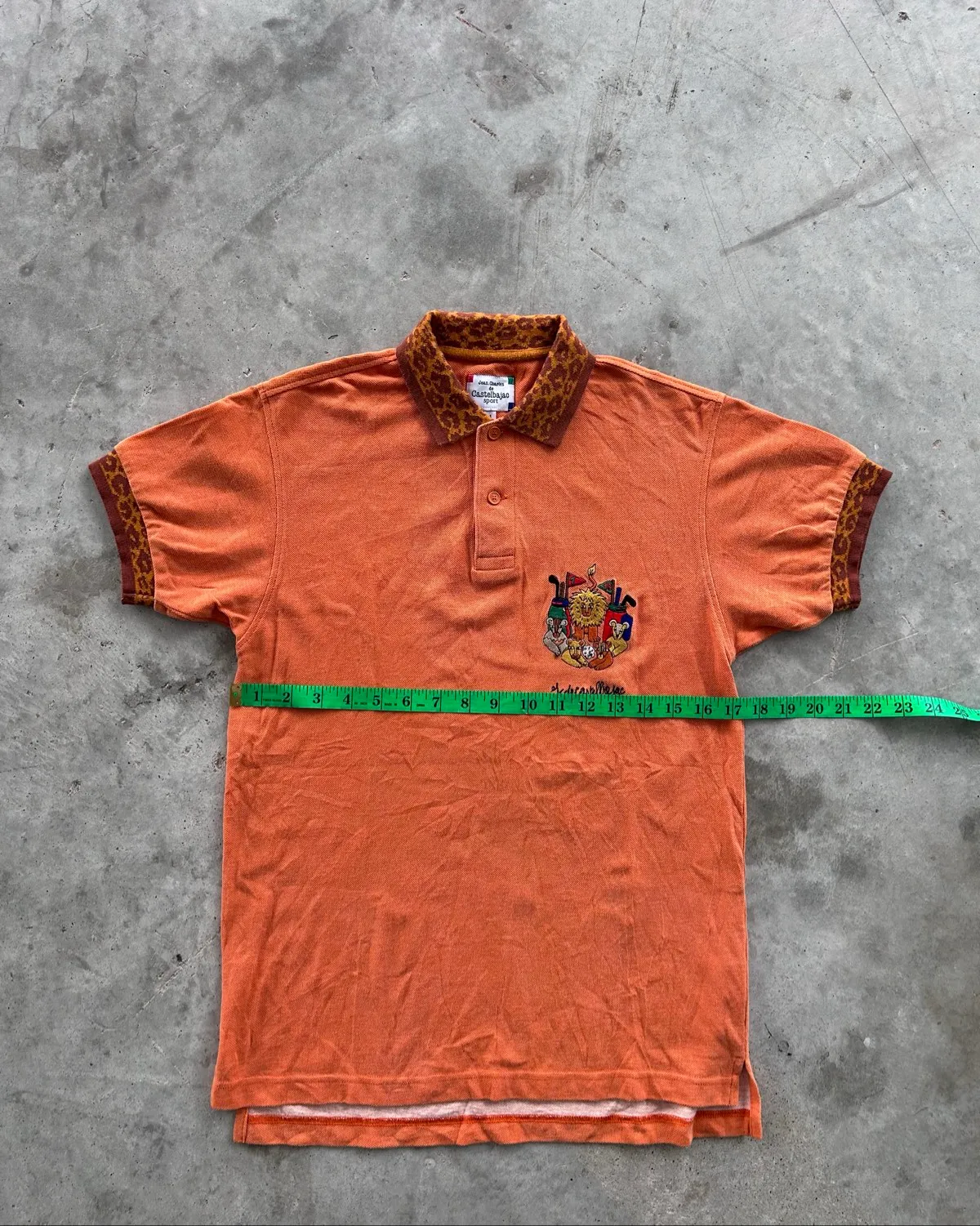 Jean Charles Castlebajac Retro Orange Crest Polo Shirt - Photo 6