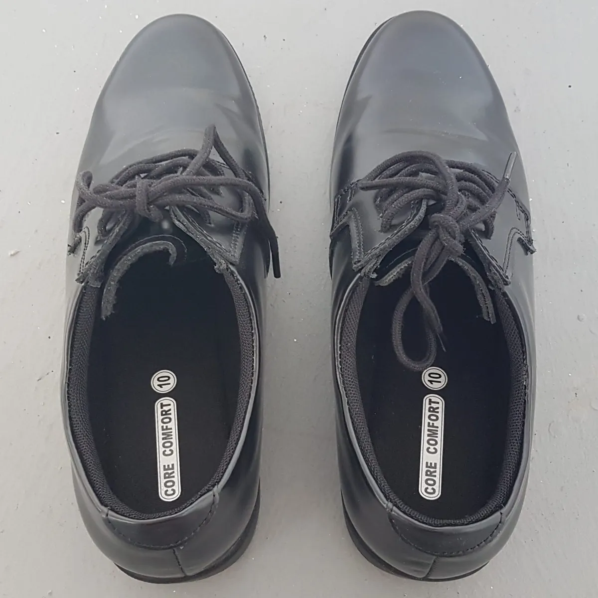 Core Comfort Professional Black Dress Shoes, US 10, UK 9, EU 43, Black Working Shoes, Original Service Shoes, Cosmopolitan, Number 1 Parade Shoes, Core Comfort Design, Sophistication, Military Standard, Timeless Appeal, Urban Style, Pop Culture, Cult Street Fashion - Photo 3