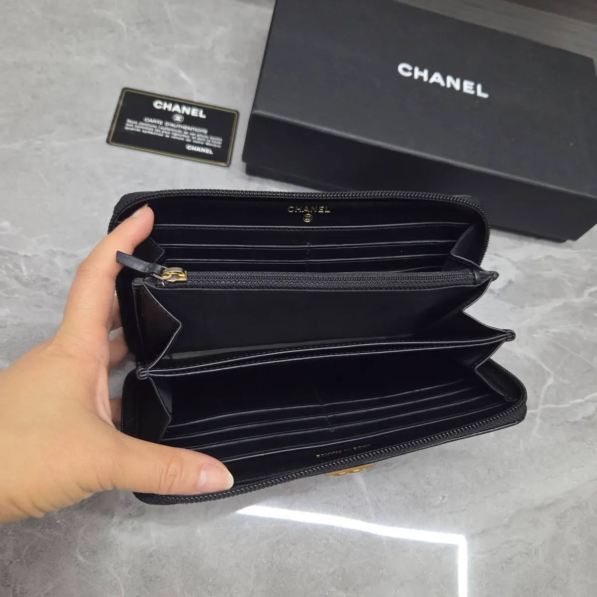 Chanel Chanel Quilted Black Wallet - Photo 2