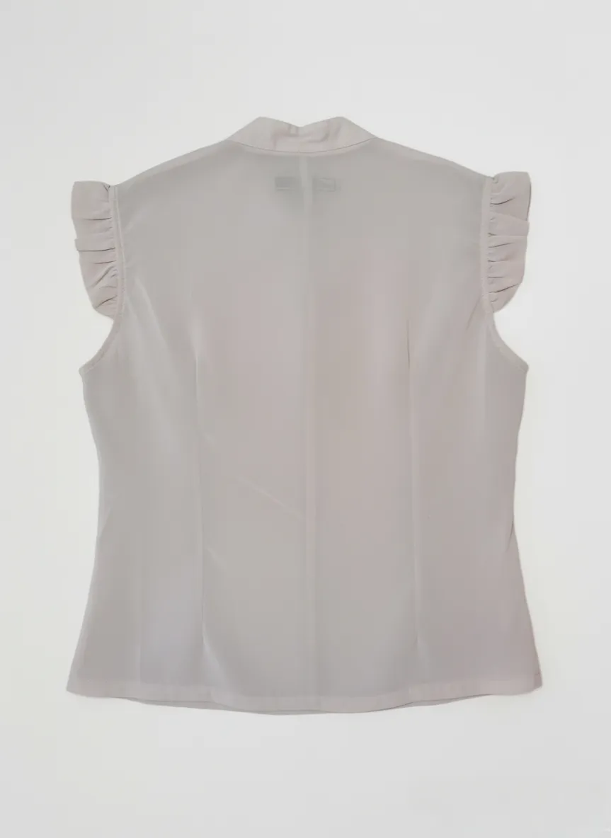 Joop Joop Women Pink Sleeveless Ruffle Blouse Top - Photo 2