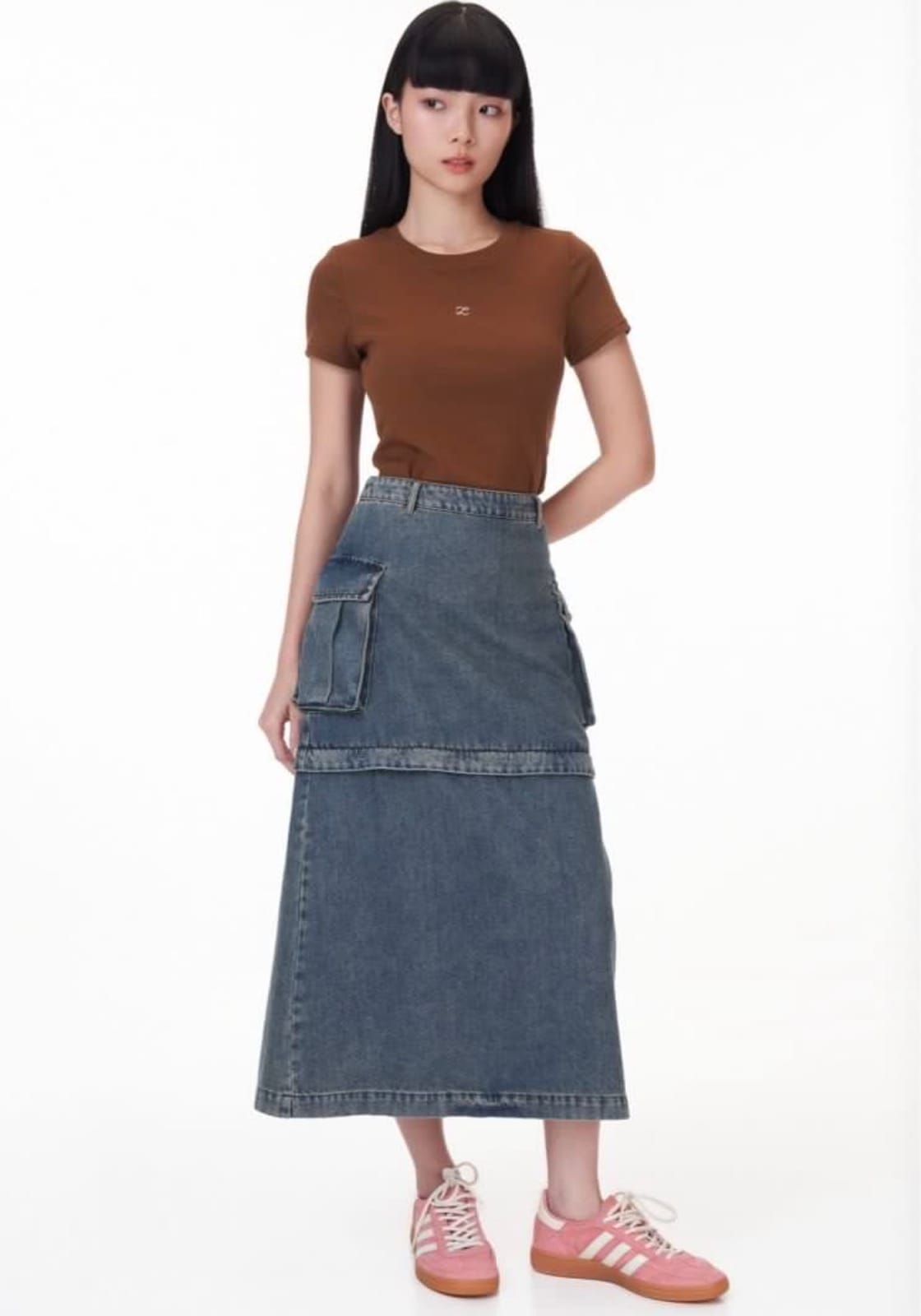 The Closet Lover (TCL) TCL Multi-Way Denim Skorts/Midi Skirt - Photo 2