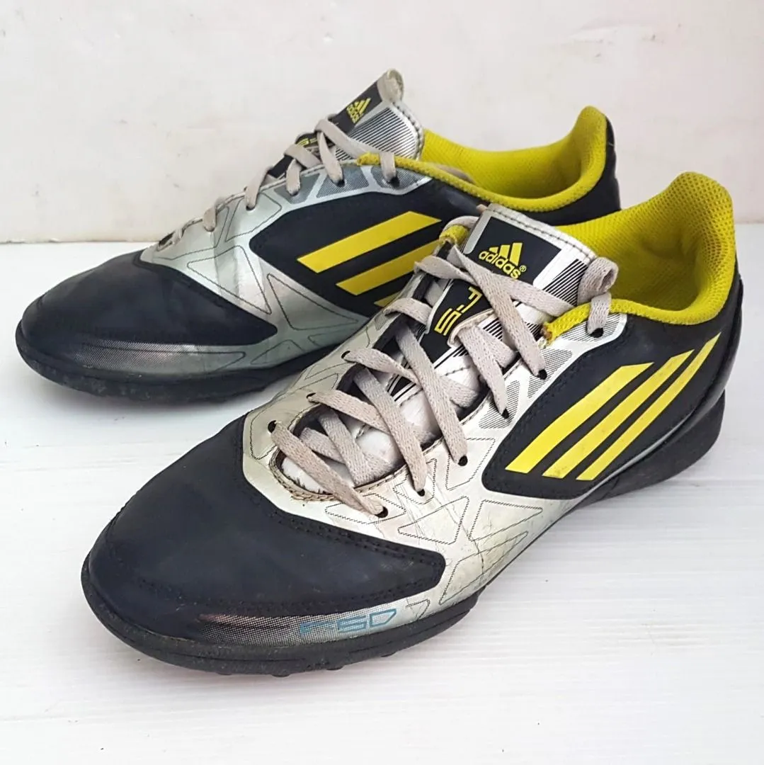 Adidas Original Adidas F 50 Futsal Shoes, Black, Silver & Yellow Boots, US 5.5, UK 5, EU 38, JP 240, Low Top, Soccer Turf Cleats, Cool Futsal Model, Adidas Football Boots, Active Lifestyle, Cosmopolitan, Soccer Shoes, Sophistication, Streetwise, Urban Style - Photo 7