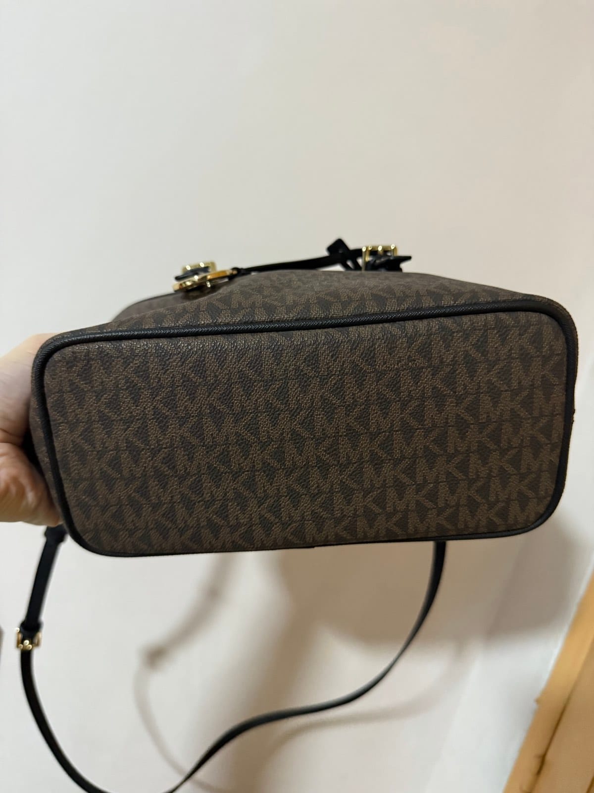 Michael Kors Michael Kors Jet Set Travel Extra-Small Logo Top-Zip Tote Bag - brown / black colour - Photo 7