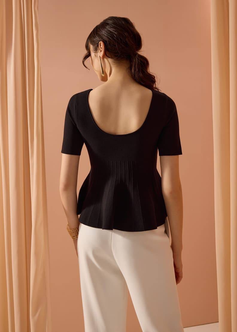Love, Bonito Love Bonito LB Knit Peplum Top - Photo 2