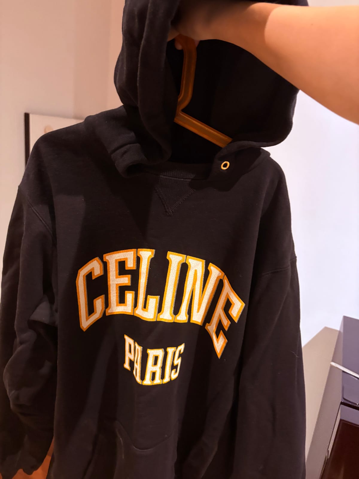 Celine Celine Paris Black Hoodie