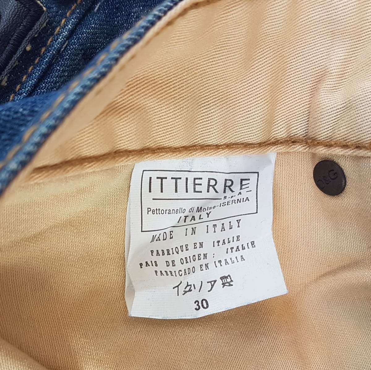 Dolce & Gabbana Retro DOLCE & GABBANA Denim Jeans, Made in ITALY, Cool D&G 1977 Bottoms, Size 30, Cosmopolitan, Sleek ITALIAN Designer Wear, Streetwise, Sophistication, Nostalgic Appeal, Vintage Pants, Timeless Classic, Luxury Living, Pop Culture, Cult Street Fashion - Photo 6