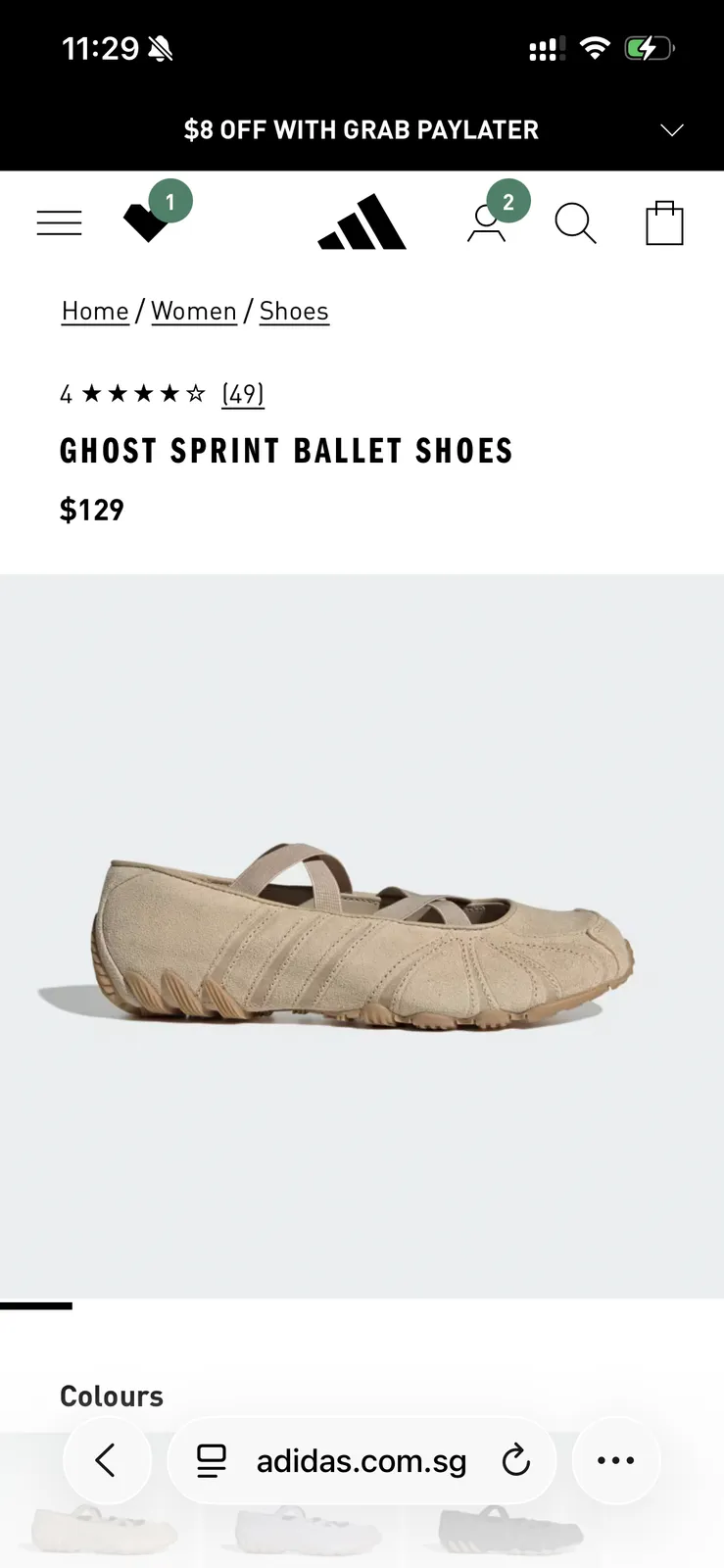Adidas Adidas Ghost Sprint Ballet Shoes - Chic & Comfy - Photo 6