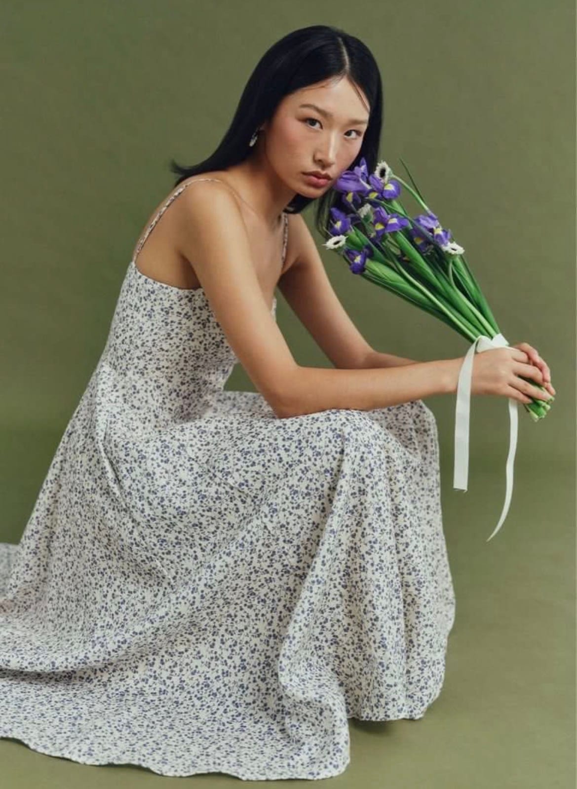 Caramel Monster Renne Midi Dress in Wild Prune in Blue Shadow - Photo 5