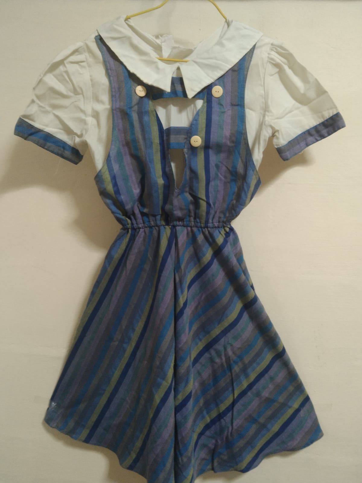Cute Striped Collared Dress