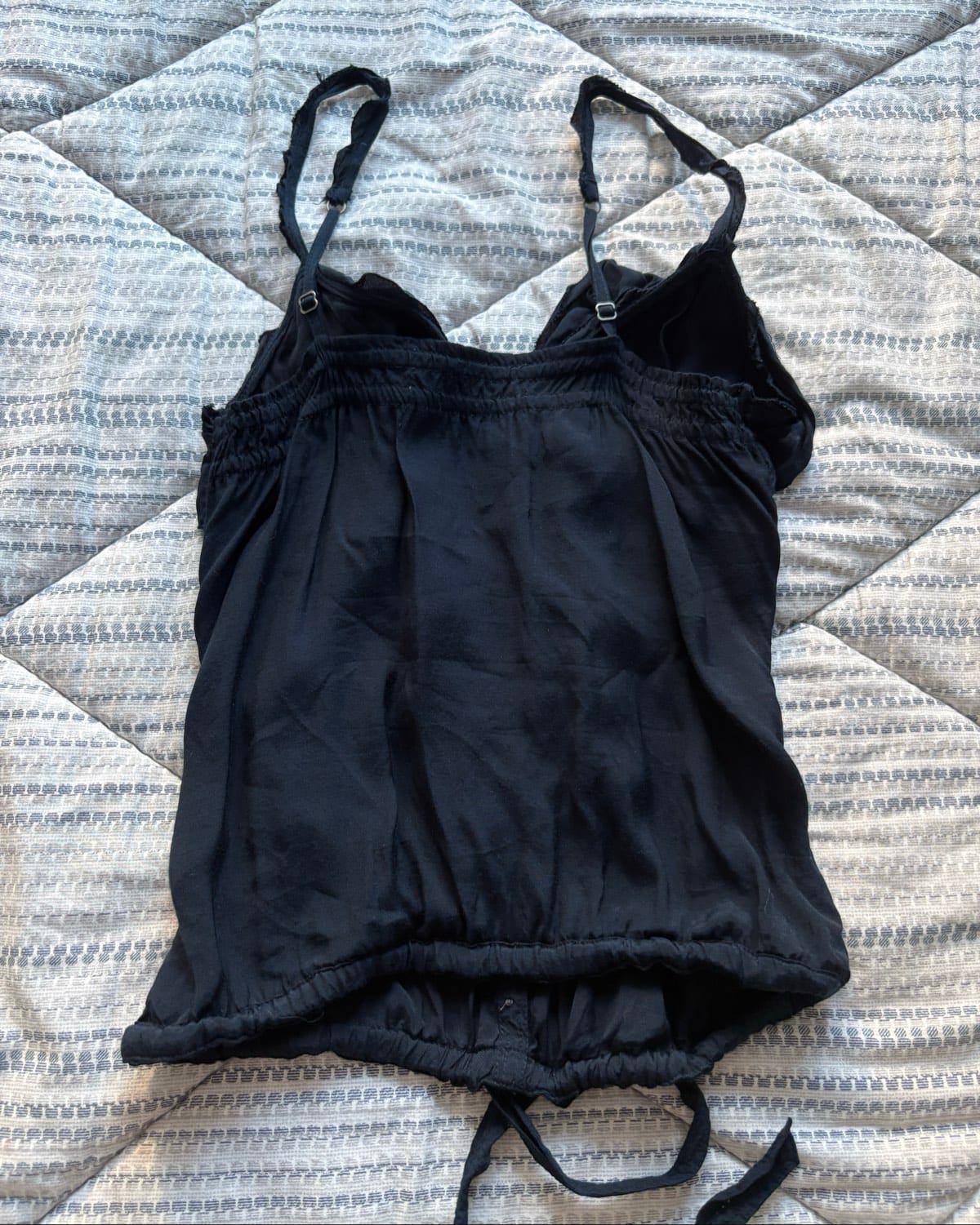 Abercrombie And Fitch y2k vintage auth Abercrombie and fitch navy top - Photo 2