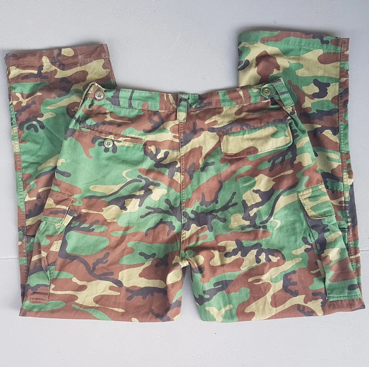 Retro Camouflage Pattern Pants, Size 39, Vintage Military Uniforms, G I Joe Characters, Combat Cargo Pants, Camo Bottoms, Role Play, Call of Duty, Counterstrike, Delta Force, Movie Props, Tactical Gear, Fashion Trousers - Photo 6