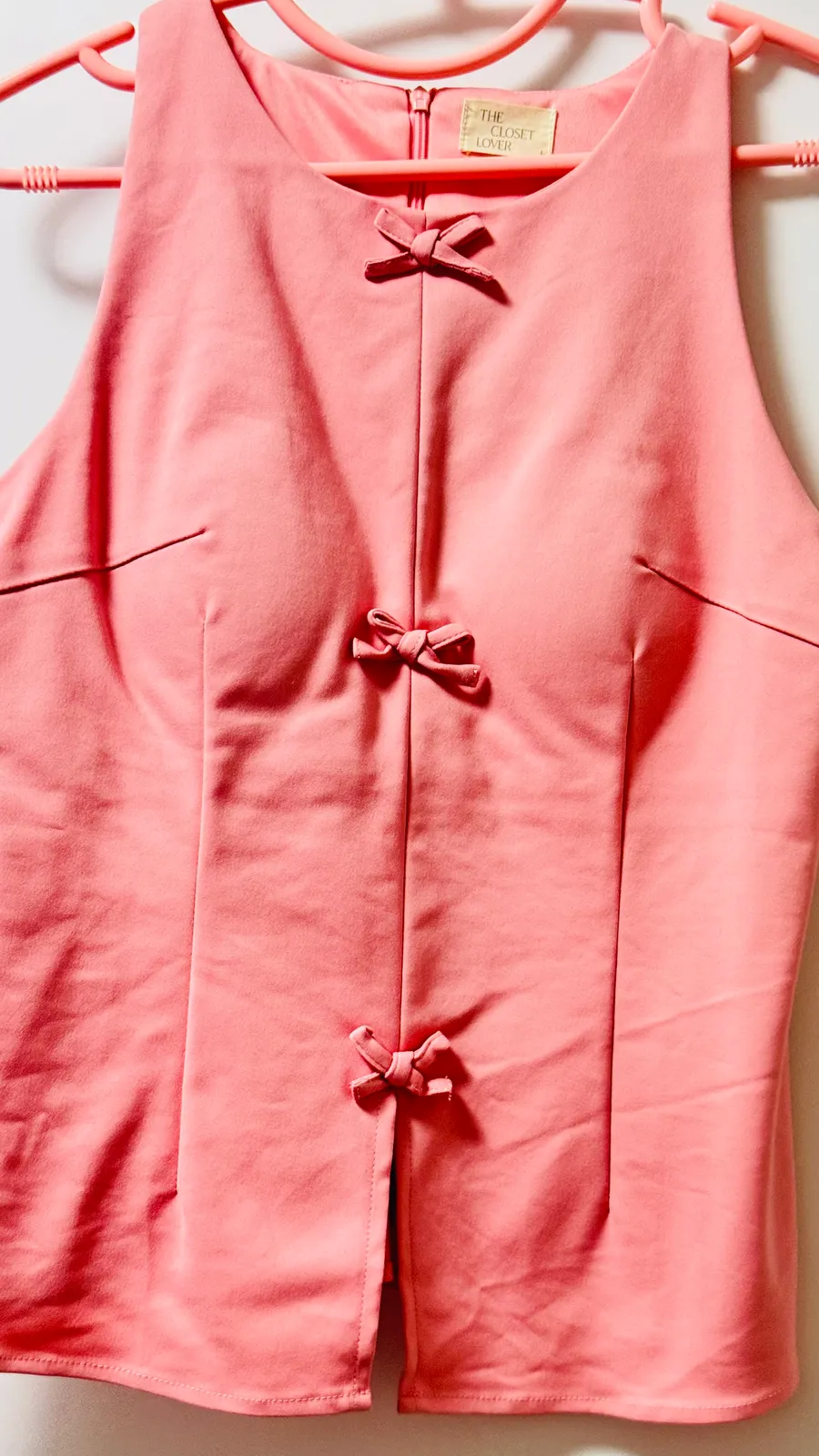 The Closet Lover Chic Pink Sleeveless Top with Cute Bow Details 🌸 - Photo 4