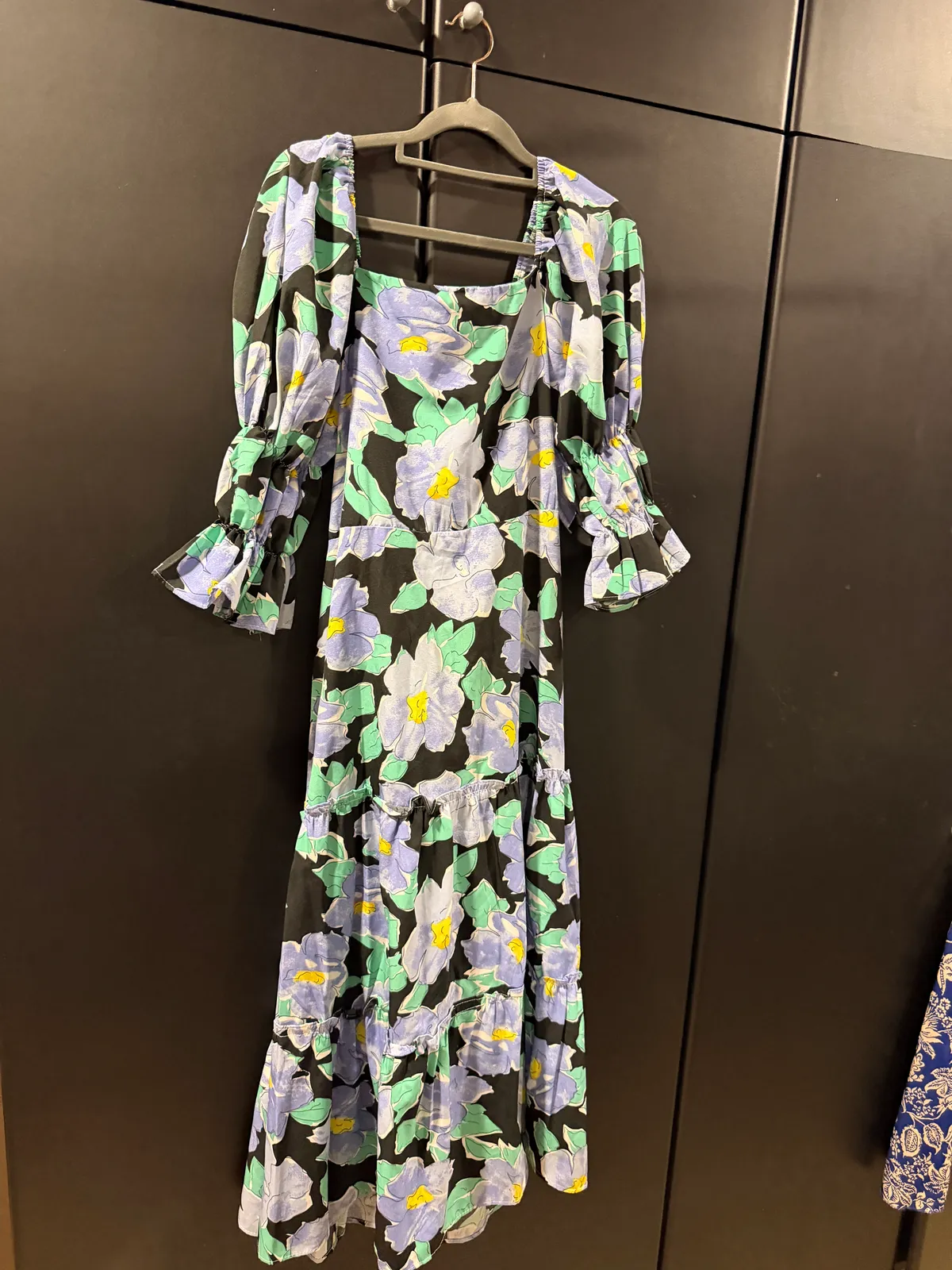 Floral Puff Sleeve Maxi Dress