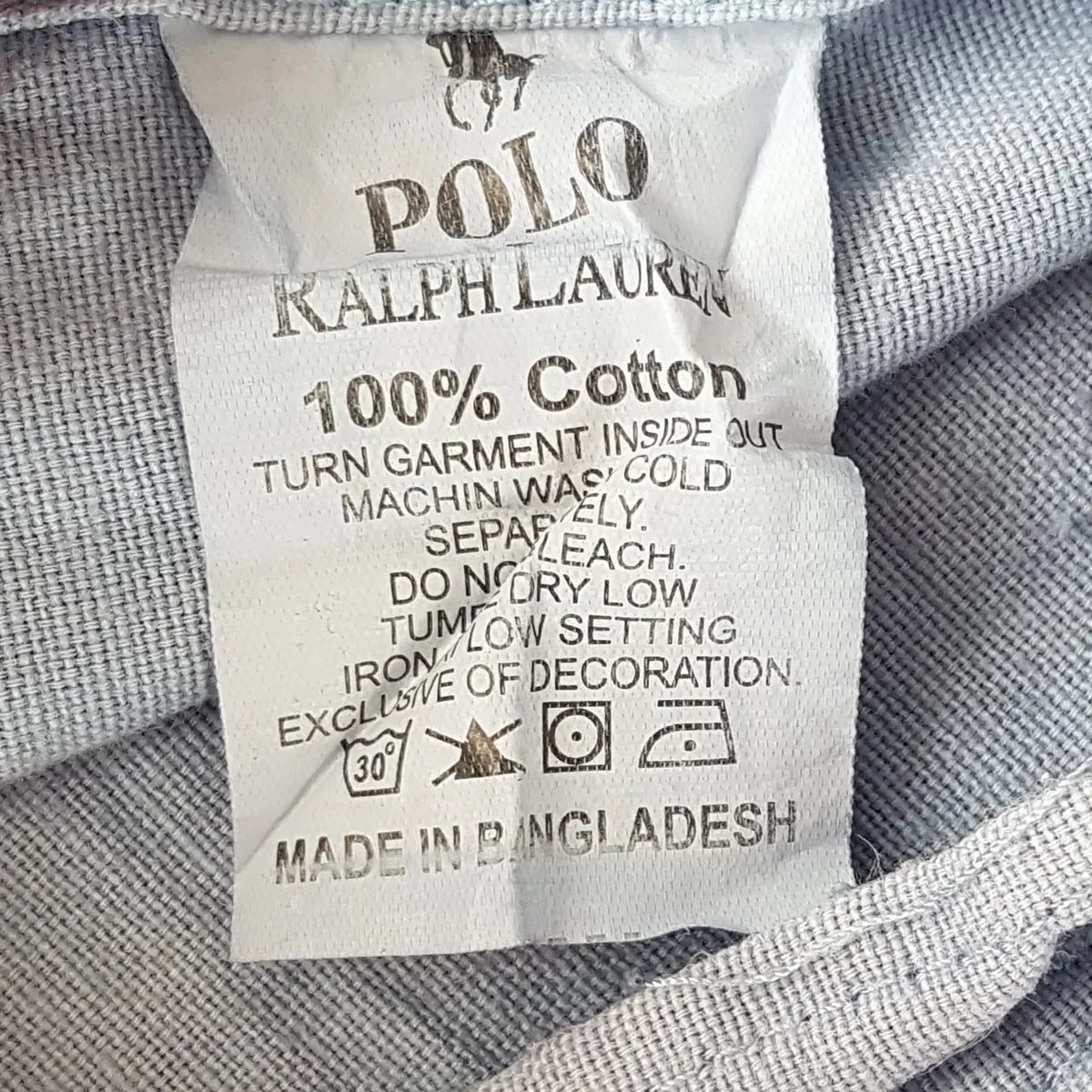 Ralph Lauren Retro Ralph Lauren Long Sleeved Shirt, Size 4XL, Smart Oxford Shirt, Original POLO by Ralph Lauren Designer Apparel, Light Blue Top, Cosmopolitan, Embroidered RL Polo Logo, All American, Luxury Lifestyle, Urban Style, Timeless Appeal, Cult Street Fashion - Photo 3